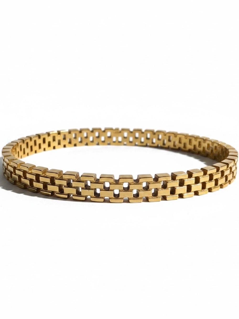 Vintage Gold-Tone Panther Link Bracelet with Clasp